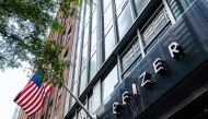 (FILES) In this file photo taken on July 22, 2020, pfizer Inc. headquarters is seen in New York City. pfizer reported lower third-quarter profits on October 27, 2020 as Covid-19 dented demand for some medicines from patients whose regular health care patt