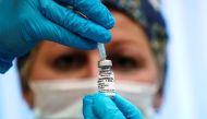 FILE PHOTO: A nurse prepares Russia's 