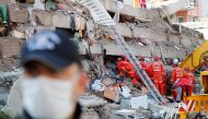 Rescue operations take place after an earthquake struck the Aegean Sea, in the coastal province of Izmir, Turkey, October 31, 2020. REUTERS/Murad Sezer