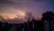 Clouds move over Lafayette Cemetery No. 2 as the remnants of Hurricane Zeta sweep through New Orleans, Louisiana, U.S., October 28, 2020. REUTERS/Kathleen Flynn TPX IMAGES OF THE DAY
