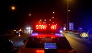 FILE PHOTO: A police car is pictured at a checkpoint to control the movement between different municipalities during the coronavirus disease (COVID-19) outbreak, in Lisbon, Portugal October 30, 2020. REUTERS/Rafael Marchante/File Photo
