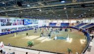 The Indoor Arena at the headquarters of the Qatar Equestrian Federation. 
