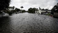 A flood caused by Tropical Storm Eta is seen in Davie, Florida, U.S., November 9, 2020. REUTERS/Marco Bello