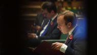 Britain's Health Secretary Matt Hancock is seen during the public health debate centred around the coronavirus disease (COVID-19) outbreak, at the House of Commons in London, Britain, November 4, 2020. UK Parliament/Jessica Taylor/Handout via Reuters