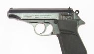 A semi-automatic Walther PP gun used by the late actor Sean Connery in the 1962 film 