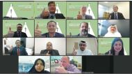 Participants during the online event.