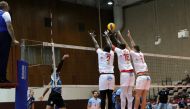 Action from yesterday's other match between Al Rayyan and Al Gharafa, which the formers won 3-1 with a  25-12, 22-25, 25-21, 25-15 score-line. 
