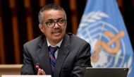 World Health Organization (WHO) Director-General Tedros Adhanom Ghebreyesus attends a news conference in Geneva Switzerland July 3, 2020. Fabrice Coffrini/Pool via REUTERS//File Photo