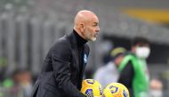 AC Milan coach Stefano Pioli during the match REUTERS/Daniele Mascolo