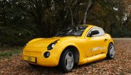 View of a car made of recycled waste in Eindhoven, Netherlands November 10, 2020. Picture taken November 10, 2020. REUTERS/Eva Plevier