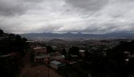 A general view shows storm clouds as Hurricane Iota approaches, in Tegucigalpa, Honduras November 16, 2020. Reuters/Jorge Cabrera