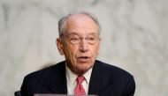 In this file photo taken on October 14, 2020 Sen. Chuck Grassley (R-IA) speaks during testimony from Supreme Court nominee Judge Amy Coney Barrett on the third day of her confirmation hearing before the Senate Judiciary Committee on Capitol Hill in Washin