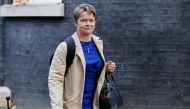Dido Harding, executive chair of NHS Test and Trace leaves Downing street in central London on November 13, 2020. / AFP / Tolga Akmen