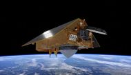 This handout image taken on July 17, 2020, and released by The European Space Agency (ESA) on November 19, 2020, shows the Sentinel-6 satellite, dedicated to measuring sea levels as part of the European Union’s Copernicus Earth Observation. AFP / European