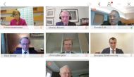 Legal professionals and experts during the webinar recently. 