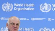 UN Secretary-General's Special Envoy for Ebola David Nabarro addresses the media on World Health Organization (WHO)'s health emergency preparedness and response capacities in Geneva, Switzerland, July 31, 2015. Reuters/Pierre Albouy