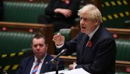 Britain's Prime Minister Boris Johnson at the House of Commons in London, Britain, November 11, 2020. UK Parliament/Jessica Taylor/Handout via Reuters 