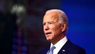 WILMINGTON, DE - NOVEMBER 24:  President-elect Joe Biden introduces key foreign policy and national security nominees and appointments at the Queen Theatre on November 24, 2020 in Wilmington, Delaware. Mark Makela/Getty Images/AFP