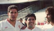 Simeone, who played with Maradona for Sevilla
