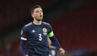 FILE PHOTO: Soccer Football - Euro 2020 Qualification Play off - Scotland v Israel - Hampden Park, Glasgow, Scotland, Britain - October 8, 2020 Scotland's Andy Robertson REUTERS/Russell Cheyne