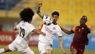 Action during the match between Al Sadd and Umm Salal on Friday.