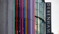 Debenhams' logo is pictured amid the outbreak of the coronavirus disease (COVID-19), in Liverpool, Britain December 1, 2020. REUTERS/Phil Noble