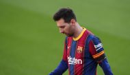 FC Barcelona's Lionel Messi REUTERS/Albert Gea