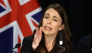 New Zealand's Prime Minister Jacinda Ardern speak during a press conference about the charges laid over the 2019 White Island volcanic eruption, in Wellington on November 30, 2020. AFP / Marty Melville 