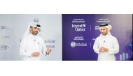 Qatar Development Bank (QDB) CEO Abdulaziz bin Nasser Al Khalifa (left) and QDB International Cooperation & Partnership Officer Jassim Al Subaie speaking during the virtual Investment Forum in Doha recently. 