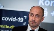 Denmark's Minister of Health Magnus Heunicke speaks at a news briefing about the outbreak of the coronavirus disease (COVID-19) situation, in Copenhagen, Denmark, March 24, 2020. Ritzau Scanpix/Ida Marie Odgaard via Reuters