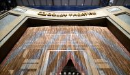 FILE PHOTO: The Dolby Theatre is decorated for the Oscars as preparations continue for the 91st Academy Awards in Hollywood, Los Angeles, California, U.S., February 19, 2019. REUTERS/Lucy Nicholson/File Photo
