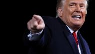 U.S. President Donald Trump campaigns for Republican U.S. senators David Perdue and Kelly Loeffler, ahead of their January runoff elections to determine control of the U.S. Senate, during a campaign rally in Valdosta, Georgia, U.S., December 5, 2020. REUT