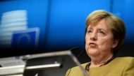 German Chancellor Angela Merkel holds a news conference at the end of a EU leaders summit in Brussels, Belgium, December 11, 2020. REUTERS/Johanna Geron/Pool