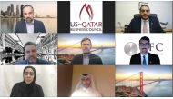 Officials from Silicon Valley Forum, Embassy of Qatar in Washington DC, and USQBC during the webinar.