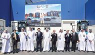 Minister of State and Chairman of QFZA, H E Ahmad bin Mohammed Al Sayed and other officials during the event.