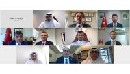 Officials participating in the virtual event.