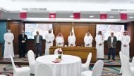 Qatar Chamber officials and staff during the Chamber’s National Day celebration in Doha recently. 