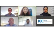 Officials during the webinar.