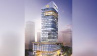 A computer-generated image of al khaliji Tower in Lusail Tower.