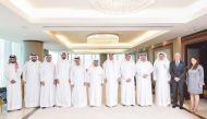 Sheikh Faisal bin Qassim Al Thani, Hussein Ibrahim Al Fardan, Sheikh Mohammed bin Fahad Al Thani, Sheikh Dr. Khalid bin Thani Al Thani and other officials of Qatari 
