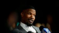 Cast member Jamie Foxx is interviewed at a community screening for the film 