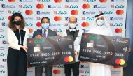Dr. R Seetharaman, Dr. Mohamed Althaf and other officials during the launch of new card.