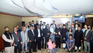 AMUAAQ members celebrating 100 years of Aligarh Muslim University (AMU).