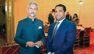 India’s External Affairs Minister, H E Dr. S Jaishankar, with Director of Lulu Hypermarket Group, Dr. Mohamed Althaf.