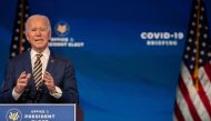 U.S. President-elect Joe Biden delivers remarks on the ongoing coronavirus (COVID-19) pandemic at the Queen Theater on December 29, 2020 in Wilmington, Delaware. Biden will be inaugurated as the 46th president in a scaled-down ceremony due to the pandemic