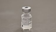 A vial of the Pfizer/BioNTech COVID-19 vaccine. Liam McBurney/Pool via Reuters  