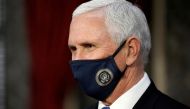 Vice President Mike Pence finishes a swearing-in ceremony for senators in the Old Senate Chamber at the Capitol in Washington, DC, US January 3, 2021. J Scott Applewhite/Pool via REUTERS/File Photo