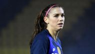 FILE PHOTO: Soccer Football - Women's International Friendly - Netherlands v United States - Rat Verlegh Stadium, Breda, Netherlands - November 27, 2020 Alex Morgan of the U.S. during the match Pool via REUTERS/Piroschka Van De Wouw/File Photo
