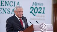 Mexico's President Andres Manuel Lopez Obrador holds a news conference, as Mexico's government is ready to offer political asylum to Julian Assange and supports the decision of a British judge to deny extradition of the WikiLeaks founder to the United Sta