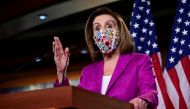 U.S. House Speaker Nancy Pelosi (D-CA) speaks to reporters a day after supporters of U.S. President Donald Trump occupied the Capitol, during a news conference in Washington, U.S., January 7, 2021. REUTERS/Erin Scott